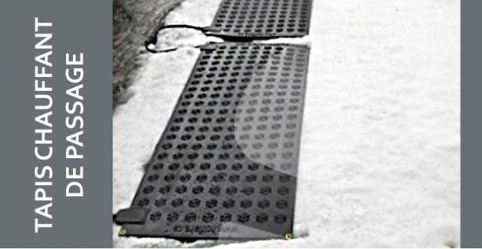 Les tapis chauffants garderont vos trottoirs, marches et entrées libres de toute neige ou glace, assurant ainsi un maximum de sécurité pour votre famille et vos amis.